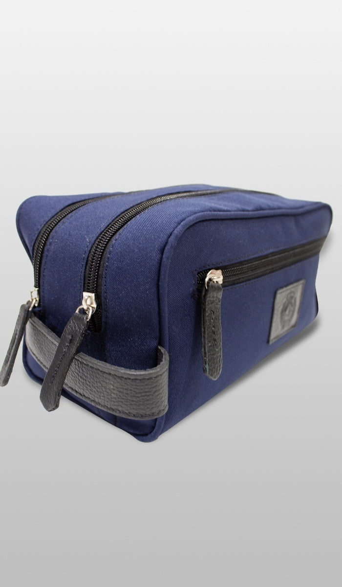 Necessaire Pendurar Lona/Nylon 2 Ziperes