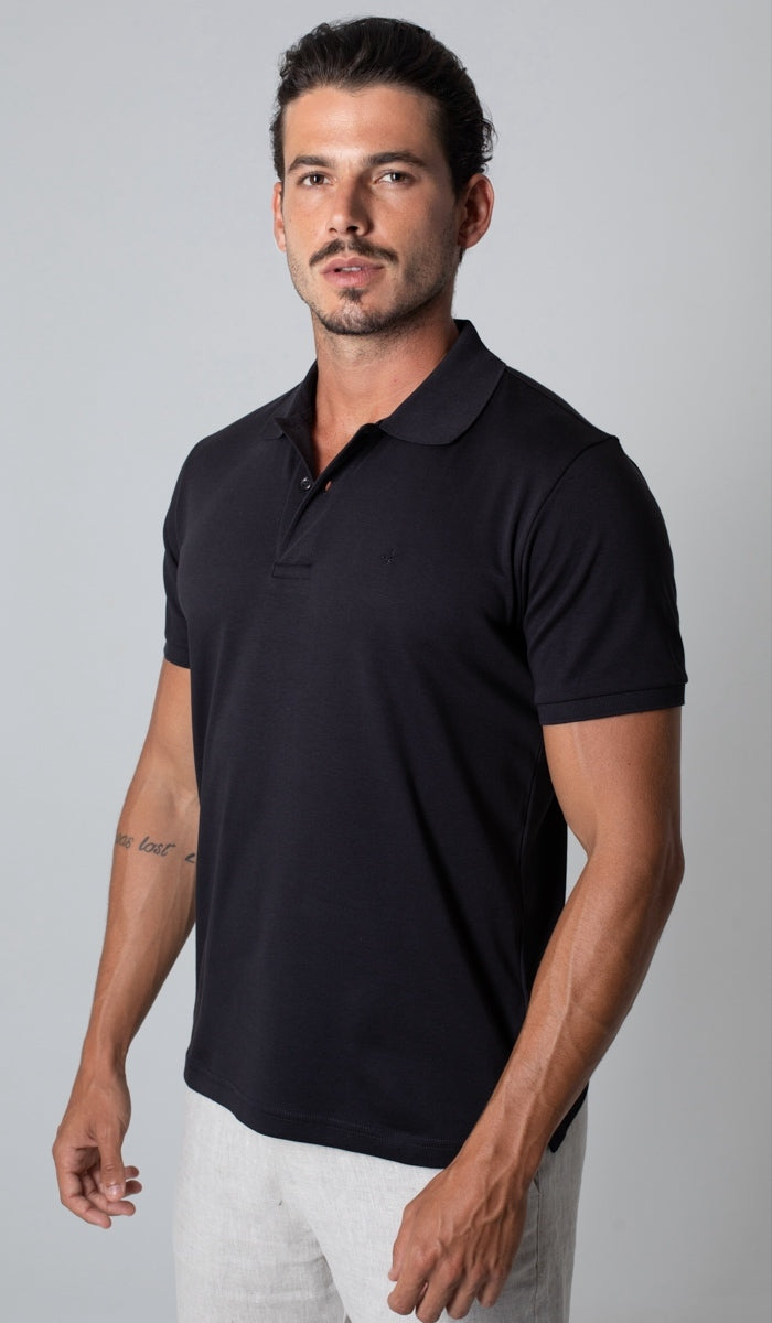 Polo Manga Curta Gola Retilínea Special Pima Importada