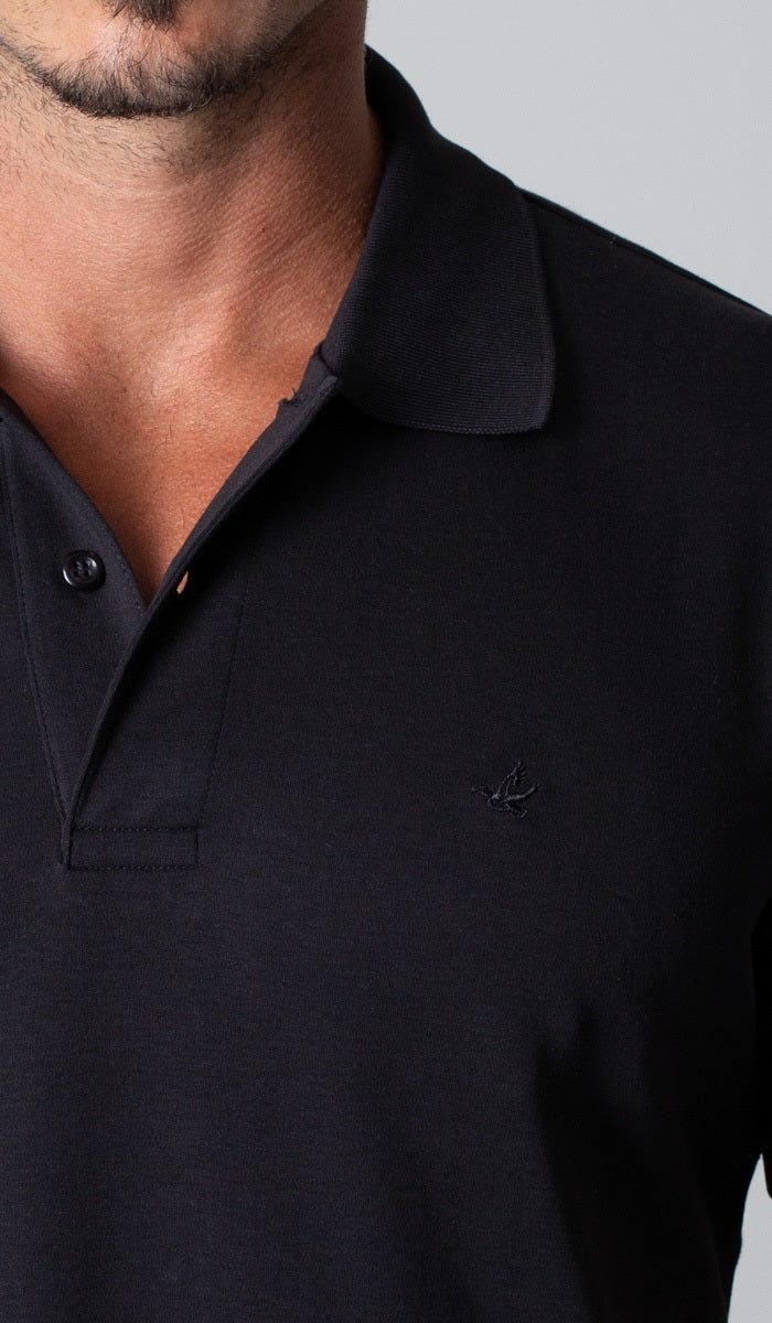 Polo Manga Curta Gola Retilínea Special Pima Importada