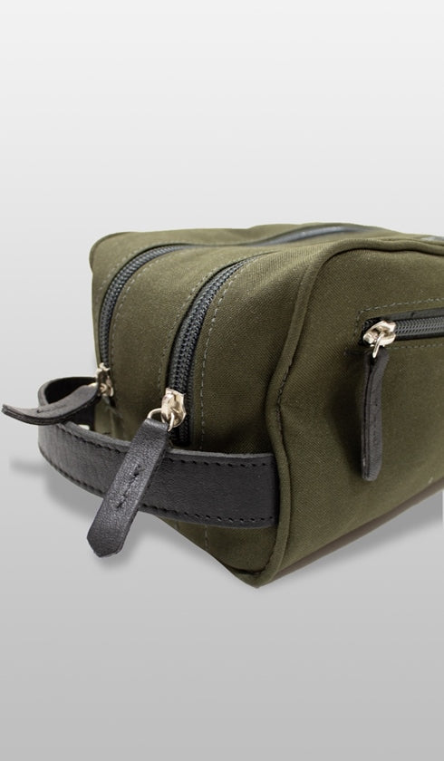 Necessaire Pendurar Lona/Nylon 2 Ziperes