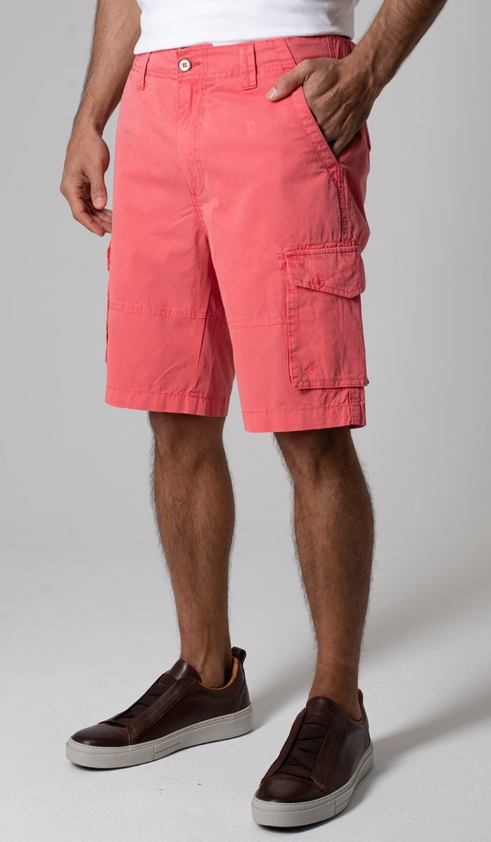 Bermuda Tinturada Cargo Meio Cós